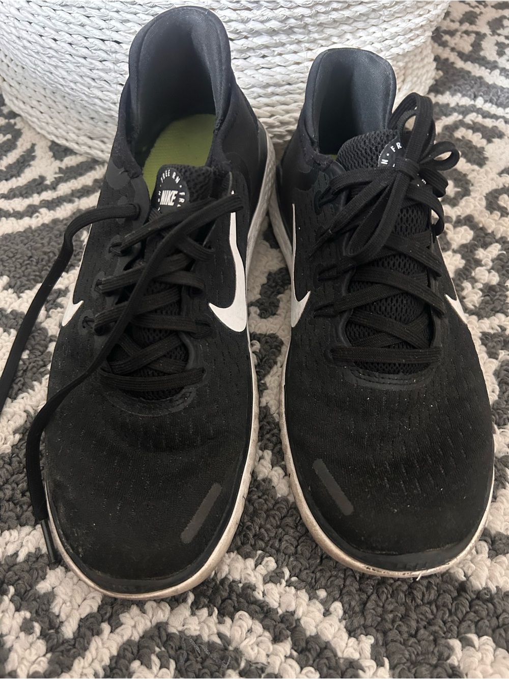 Nike Black and White Men's Athletic Sneakers